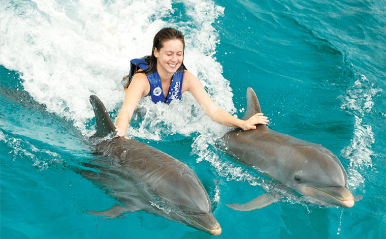 Delphinus Ride - Dolphin Swim at Xcaret 