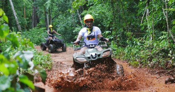 Shared ATV, Zip, Cenote + Horse Ride 