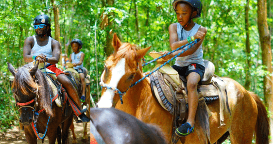 Shared ATV, Zip, Cenote + Horse Ride 